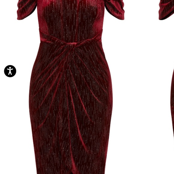 Stunning City Chic Jayla Dress -Berry size 18 NWT - Picture 9 of 10